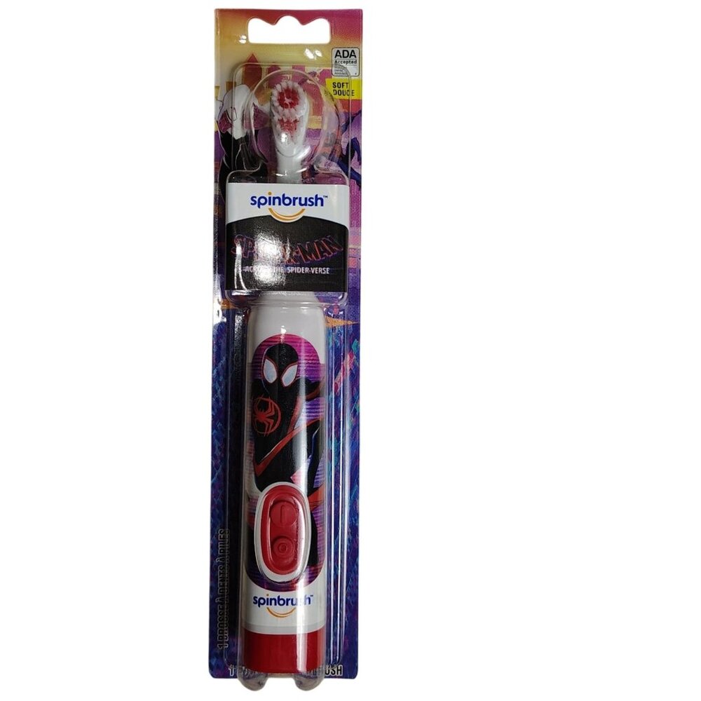 Spinbrush Kids Spider-Man Electric Toothbrush With Soft Bristles